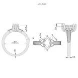 Pierścionek markiza 1.0 ct. SBPZ_044